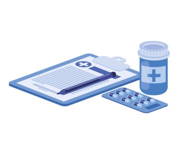 beyaz arka plan üzerinde ilaç ilaçlar