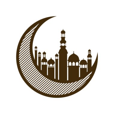 ay ramazan kareem cami binaları ile asılı