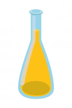 beyaz arka planda laboratuvar aletleri