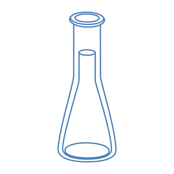 Instrumentos de laboratório em fundo branco —  Vetores de Stock