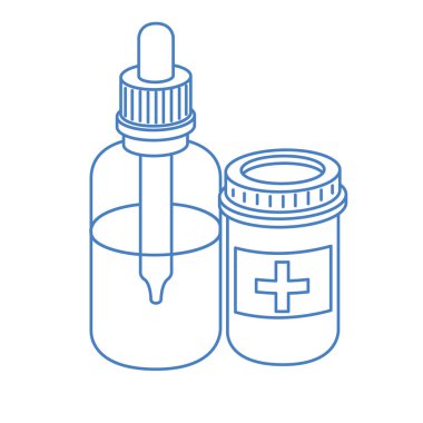 beyaz arka plan üzerinde ilaç ilaçlar