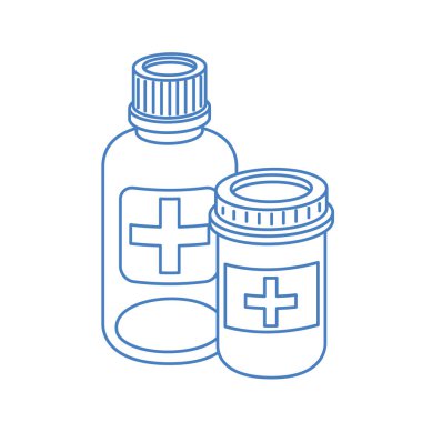 beyaz arka plan üzerinde ilaç ilaçlar