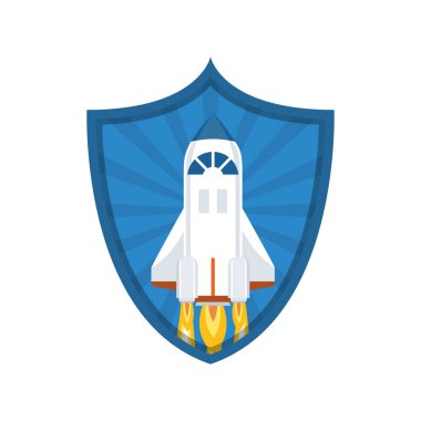 roket ikon kapalı alma ile çerçeve