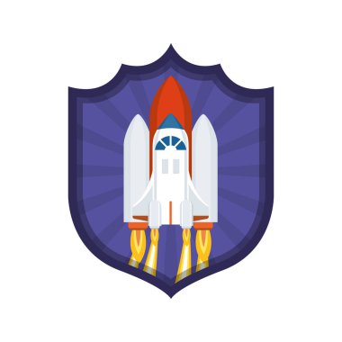 roket ikon kapalı alma ile çerçeve