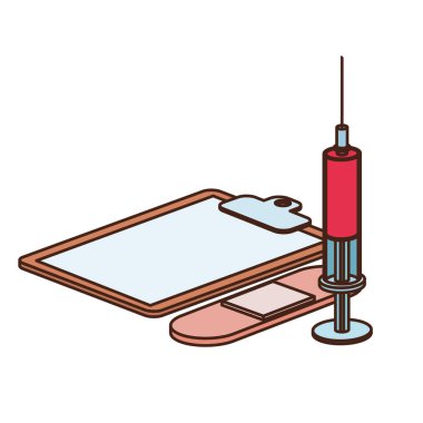 beyaz arka plan üzerinde tıp nesneleri