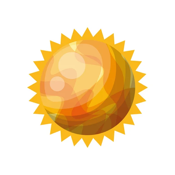 Planet of the solar system isolated icon — Stock Vector