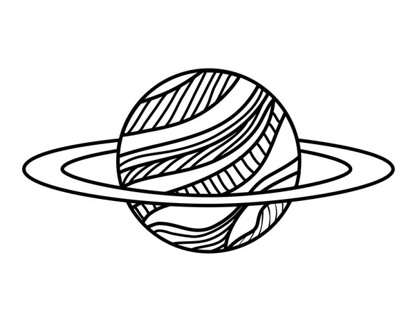 Planet des Sonnensystems isoliert Symbol — Stockvektor