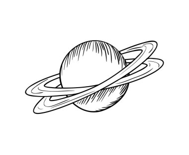 gezegen güneş sistemi izole simgesinin