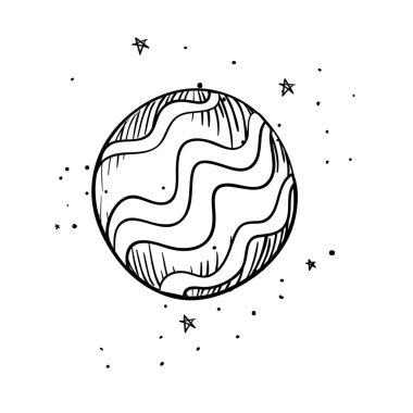 gezegen güneş sistemi izole simgesinin