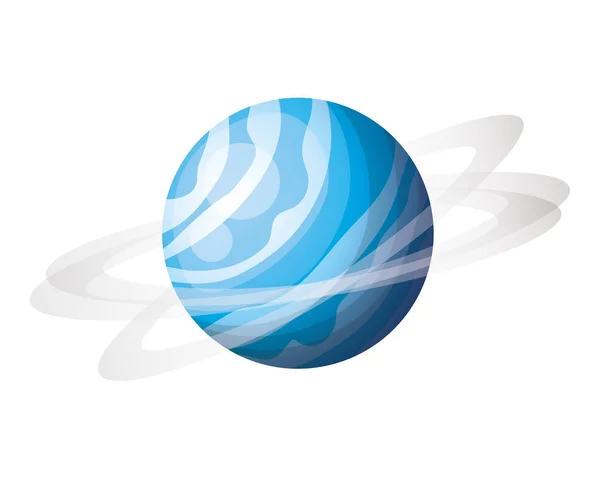 Planet des Sonnensystems isoliert Symbol — Stockvektor