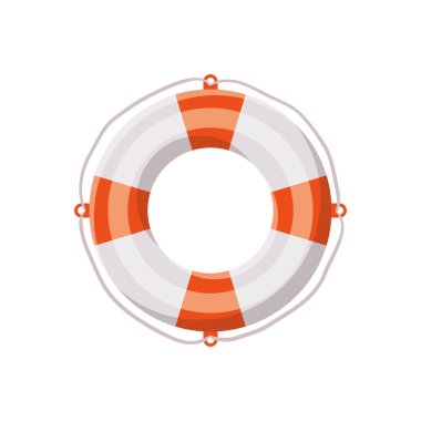 beyaz arka planda hayat kurtaran şamandıra