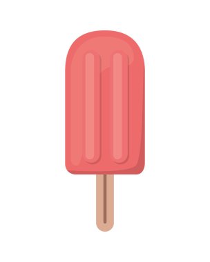 Beyaz arka planda lezzetli dondurma.