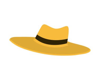 beyaz arka plan üzerinde kurdele ile şapka