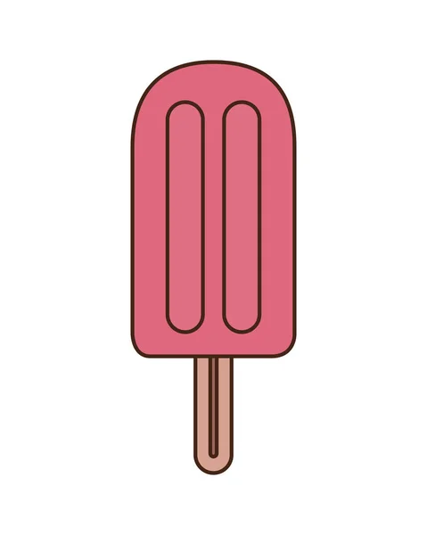 Delicioso helado sobre fondo blanco — Archivo Imágenes Vectoriales