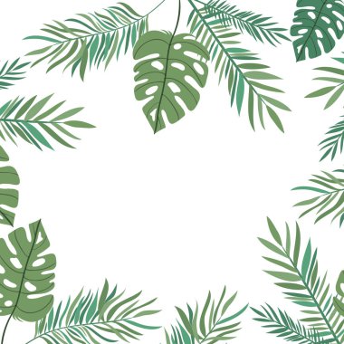 beyaz arka planda yaz yaprağı ile dal deseni