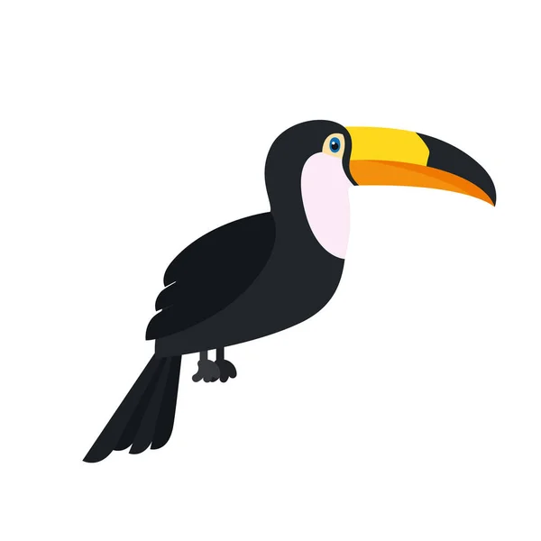 Schöner Tukan auf weißem Hintergrund — Stockvektor