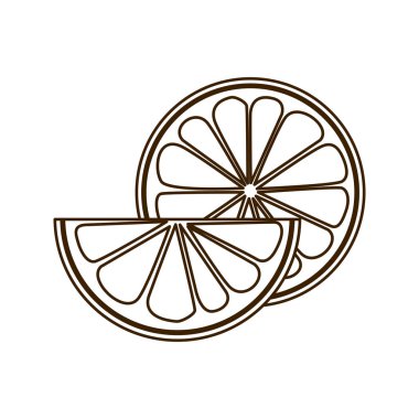 beyaz arka planda turuncu kısmı