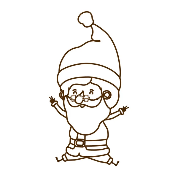 Santa claus personnage avatar en mouvement — Image vectorielle