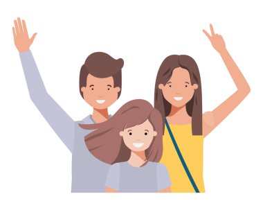 aile sallayarak avatar karakter