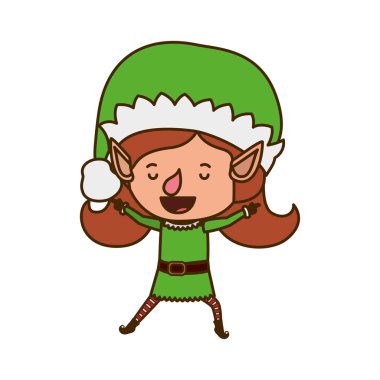 Elf kadın yürüyüş avatar karakter