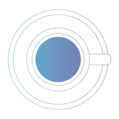 kahve fincan izole simgesi