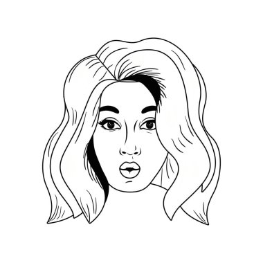 Genç kadın avatar karakter Başkanı