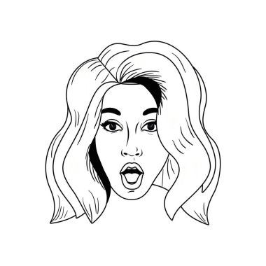 Genç kadın avatar karakter Başkanı