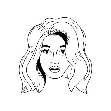 Genç kadın avatar karakter Başkanı