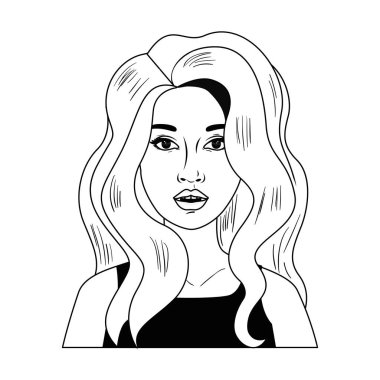 genç kadın avatar karakter