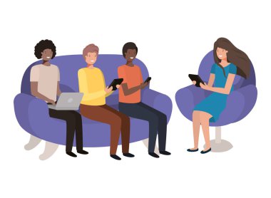 teknoloji cihazlarını kullanan kişi grubu