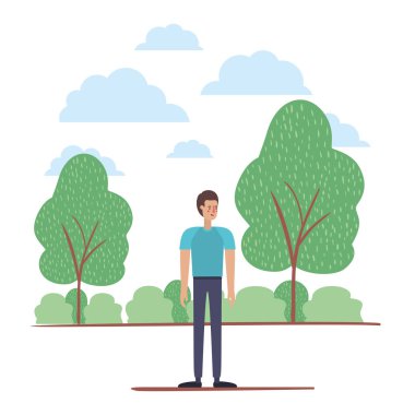 kamp avatar karakter genç adam