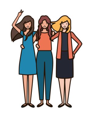 Genç kadın avatar karakter