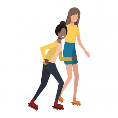 Patenli genç kadınlar Avatar karakterli