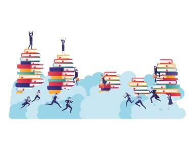 kitap avatar karakter ile iş grubu