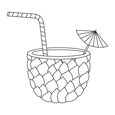 taze içecek ananas kokteyl