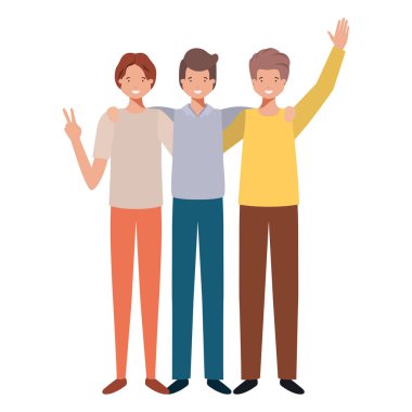 Genç erkek avatar karakter