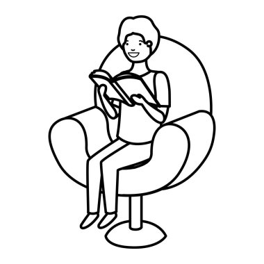 kanepe avatar karakteri adam okuma kitap