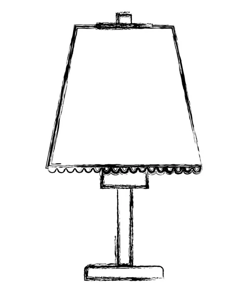 Ikona na białym tle Lampa dom — Wektor stockowy