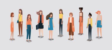 kadın arkadaşlar karakter grubu