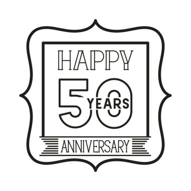 yıldönümü kutlama kartı simgesi için 50 numara