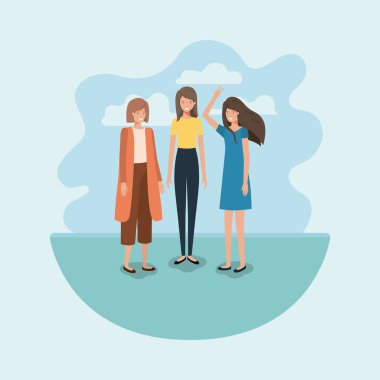 kadın arkadaşlar karakter grubu