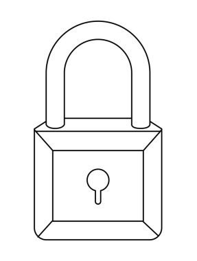 güvenli güvenli asma kilit simgesi