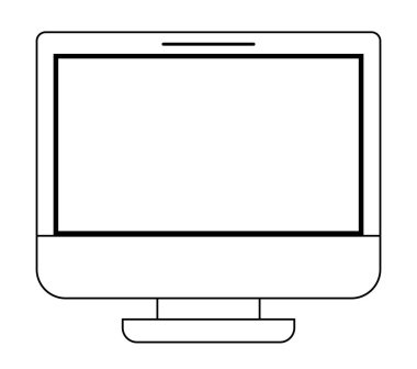 bilgisayar görüntü izole simgesini
