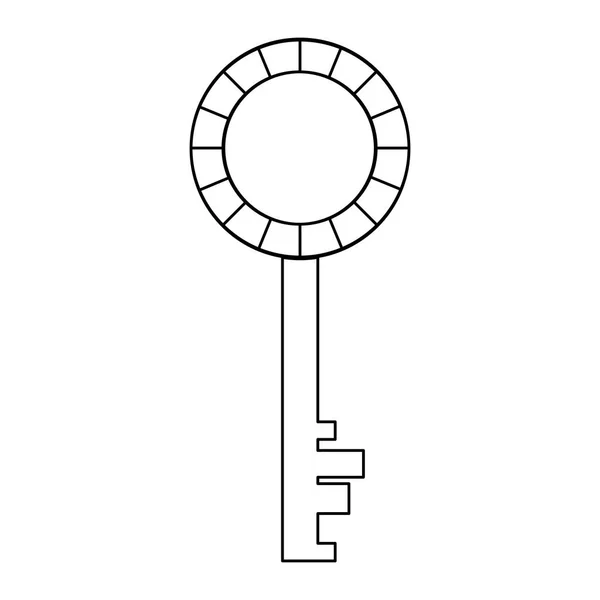 Moneta z ikoną klucza — Wektor stockowy