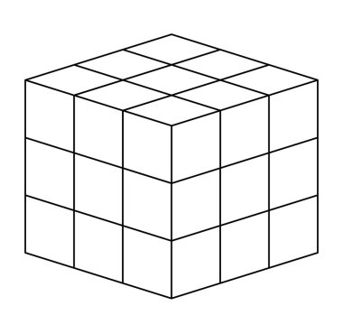 kübik matris geometrik simgesi