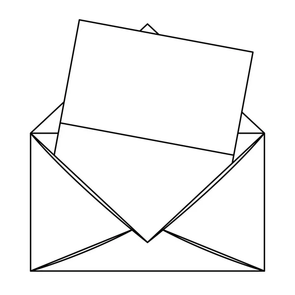 Ізольована піктограма електронної пошти — стоковий вектор
