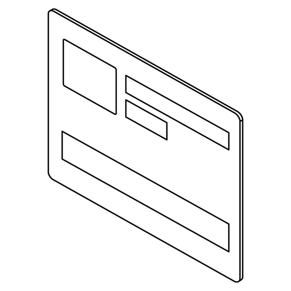 Tarjeta de crédito icono aislado — Archivo Imágenes Vectoriales