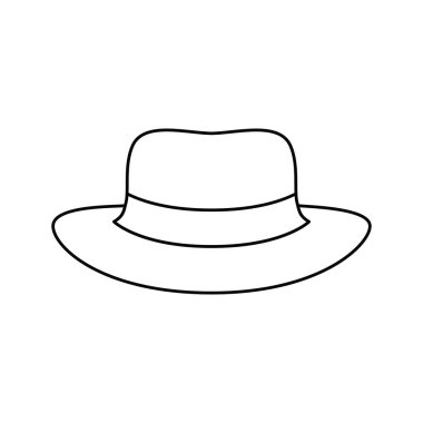 beyaz arka plan üzerinde kurdele ile şapka