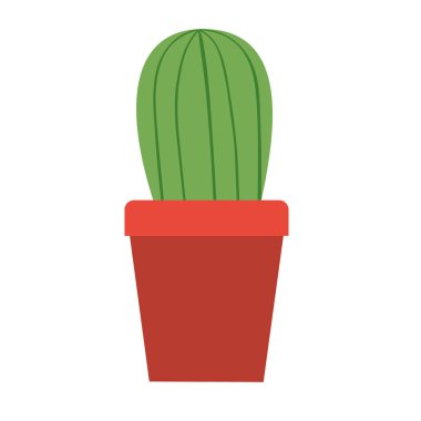 saksı izole simgesi ile kaktüs