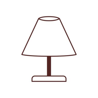 beyaz arka plan üzerinde ofis lambası